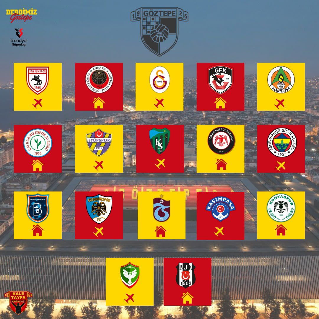 KaleTayfa's tweet photo. GÖZTEPE'MİZİN 2026-2027 SEZONU SÜPER LİG FİKSTÜRÜ
#Göztepe #Kaletayfa https://t.co/D9pBoq85fG