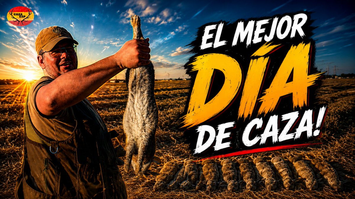 CazaEsp's tweet photo. HOY A LAS 2️⃣0️⃣:3️⃣0️⃣ NUEVO VIDEO‼️⤵️

https://t.co/y8EeBigkho

💥DESCASTE DE CONEJO CAP.2😊 (TEMPORADA 2025/2026)

#cazaesp #cazamenor #cazadeconejos #descastedeconejo #cazaenverano https://t.co/YIxYafaP70