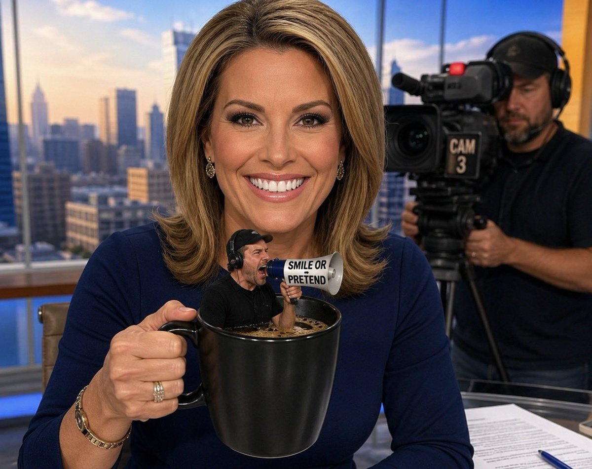 PawlowskiMario's tweet photo. You guys ever notice those American morning news or late-night shows? 🎬☕️

Every host has a coffee mug, casually taking little sips every few minutes, trying to look relaxed, natural, like you’re just hanging out with them.

For years I kept wondering… is there even coffee in those mugs? Then it hit me. Maybe that’s not the real question?

How the fuck can you be natural if you’re trying so hard to look natural? Isn’t that a paradox?

The moment authenticity becomes part of the performance, you’re no longer being authentic. You’re performing authenticity.
Funny how one stupid coffee mug made you think about something much bigger.