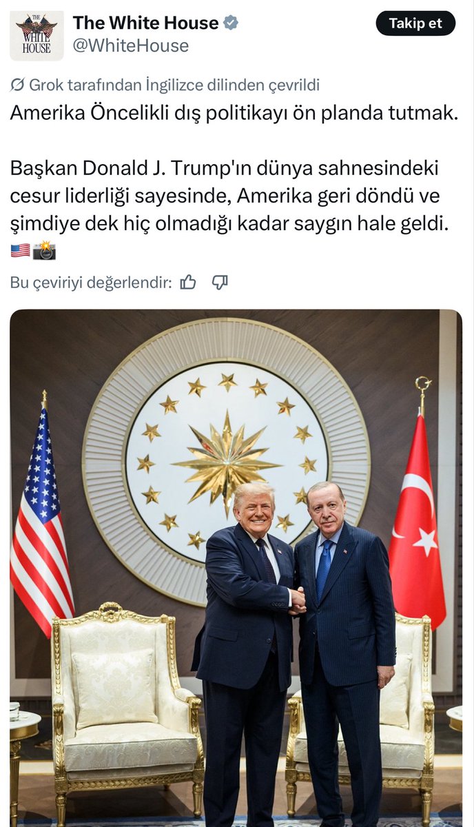 hilal_kaplan's tweet photo. ABD ve Fransa Başkanları, kendi konumlarının gücünü Türkiye ve Cumhurbaşkanımızla ilişkileri üzerinden tescil ediyorlar. 

Muhalifler dahil eminim aklı başında herkes gururla takip etmiştir. 
Başta Cumhurbaşkanımız olmak üzere tüm ekibine tebrik ve teşekkürlerimle.. https://t.co/8TVU6ljDNx
