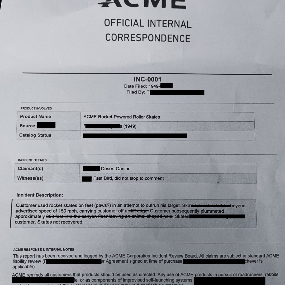CoyoteACMEMovie's tweet photo. The #ACMEFiles drop. The anvil is falling. 08.28.26 https://t.co/lWzntRY5DI