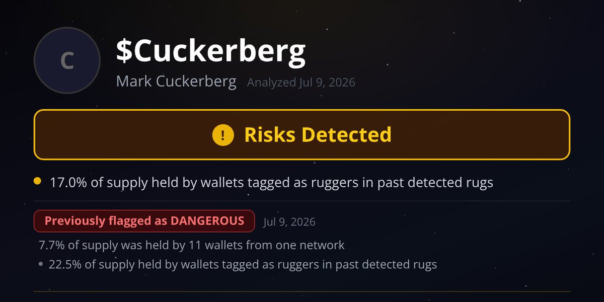 HeartAnd_sol's tweet photo. @badattrading_ getting flagged as risky in https://t.co/DFAmMocBjh .... but what isn't a risk in the wild west of the sol trenches https://t.co/rodylSgI4N