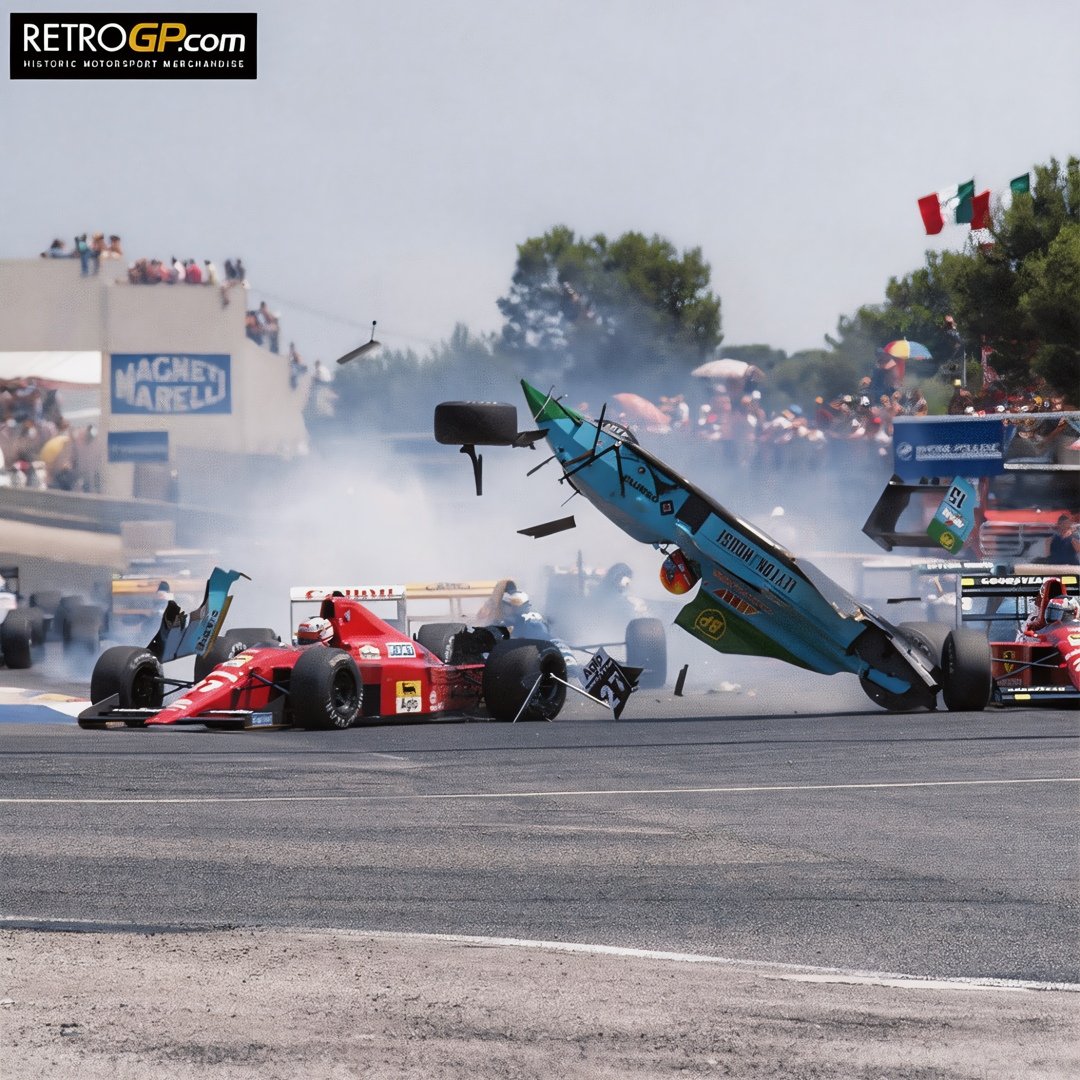 TeamHesketh's tweet photo. Stonking drive by Nige #OTD 89 @PaulRicard. After having the rear of his car demolished by Gugelmin's flying March he restarted from pit lane, stormed through the field & finished 2nd..in Berger's spare!
https://t.co/MrvjedqtjK
#NigelMansell #Red5 #ferrarif1 https://t.co/lovUuTkCkt