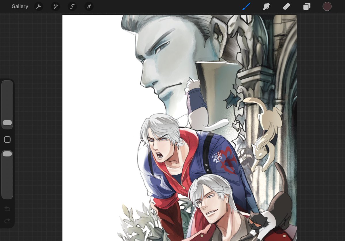 eggrollffishh7's tweet photo. Vergil and Nero #DMC4 https://t.co/QgKVVipaH5
