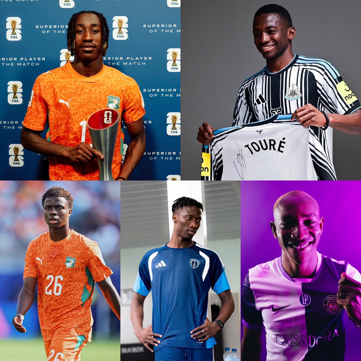 Selephanto's tweet photo. Est-ce qu’on se rend compte de la génération 2006 qui arrive en Côte d’Ivoire ? 🤯

▫️Yan Diomandé
▫️Bazoumana Touré
▫️Christ Inao Oulaï
▫️Patrick Zabi
▫️Christ Tapé

Le futur et le présent de la sélection ivoirienne. 🇨🇮💎 https://t.co/fwr7AzFupo