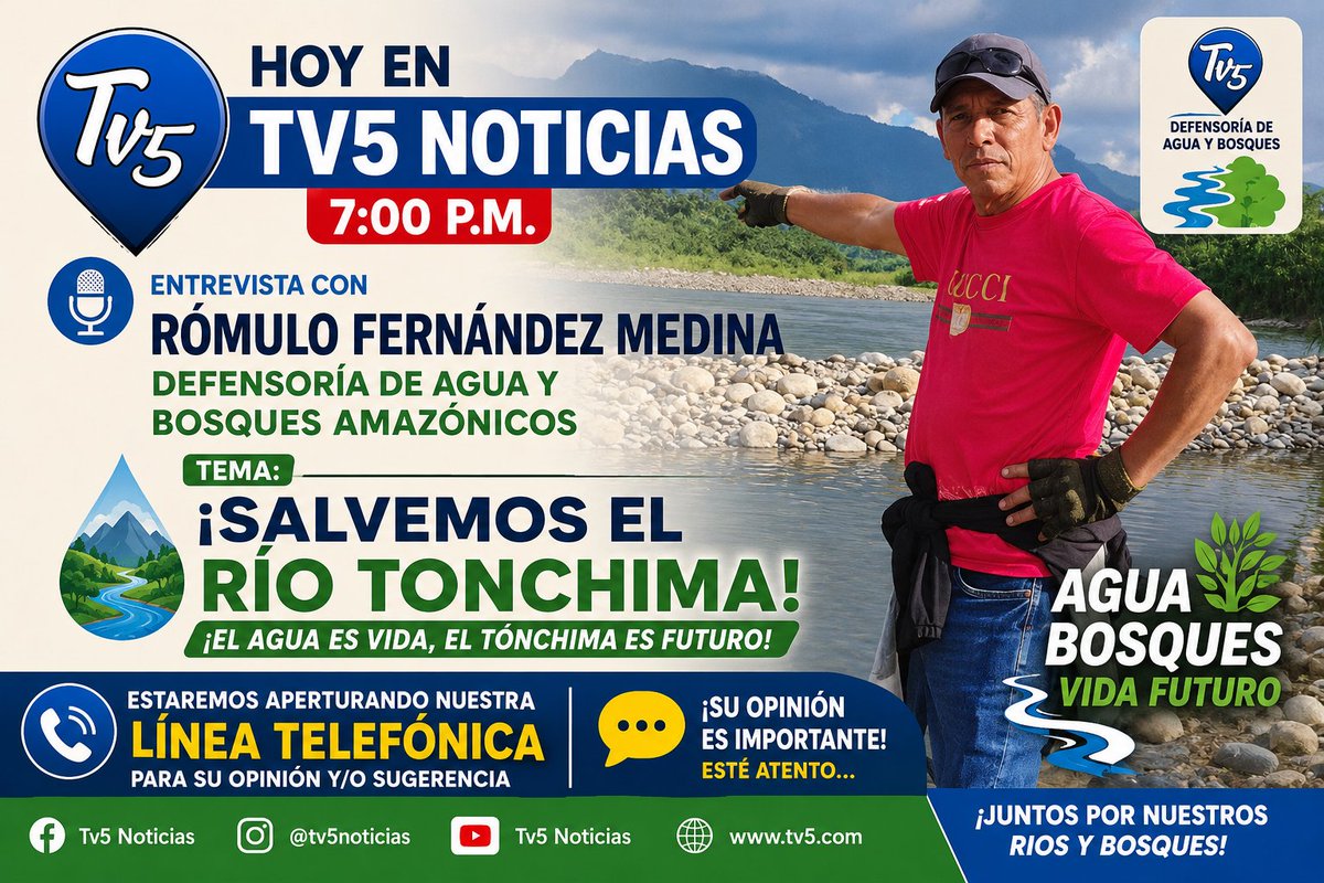 pymesperutv's tweet photo. ¡SALVEMOS AL RÍO TONCHIMA!
EL AGUA ES VIDA, EL TONCHIMA ES FUTURO

1. La Constitución Política del Perú y la legislación ambiental reconocen la importancia de proteger los recursos hídricos y garantizar el derecho de toda persona a gozar de un ambiente equilibrado y adecuado https://t.co/nOAvX2cSuw