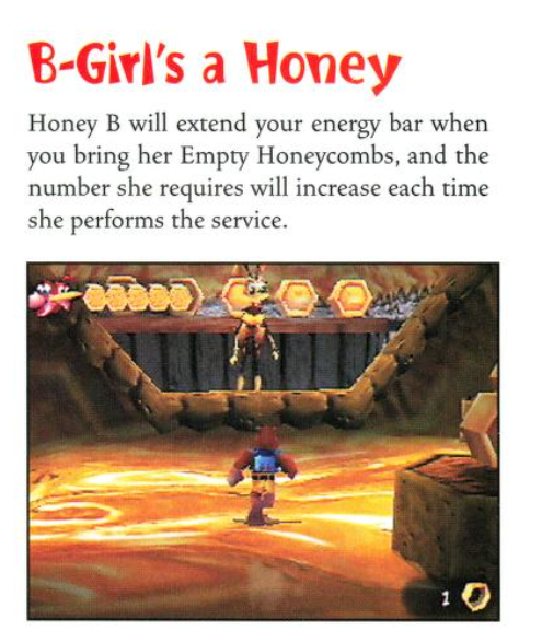WildinStatic's tweet photo. i never had the banjo tooie strategy guide so i didnt know the nintendo power guide used an earlier build for some of the screenshots (note the placeholder headshot from bk)
other screenshots use the final headshot, really weird https://t.co/zoFczxPQqd