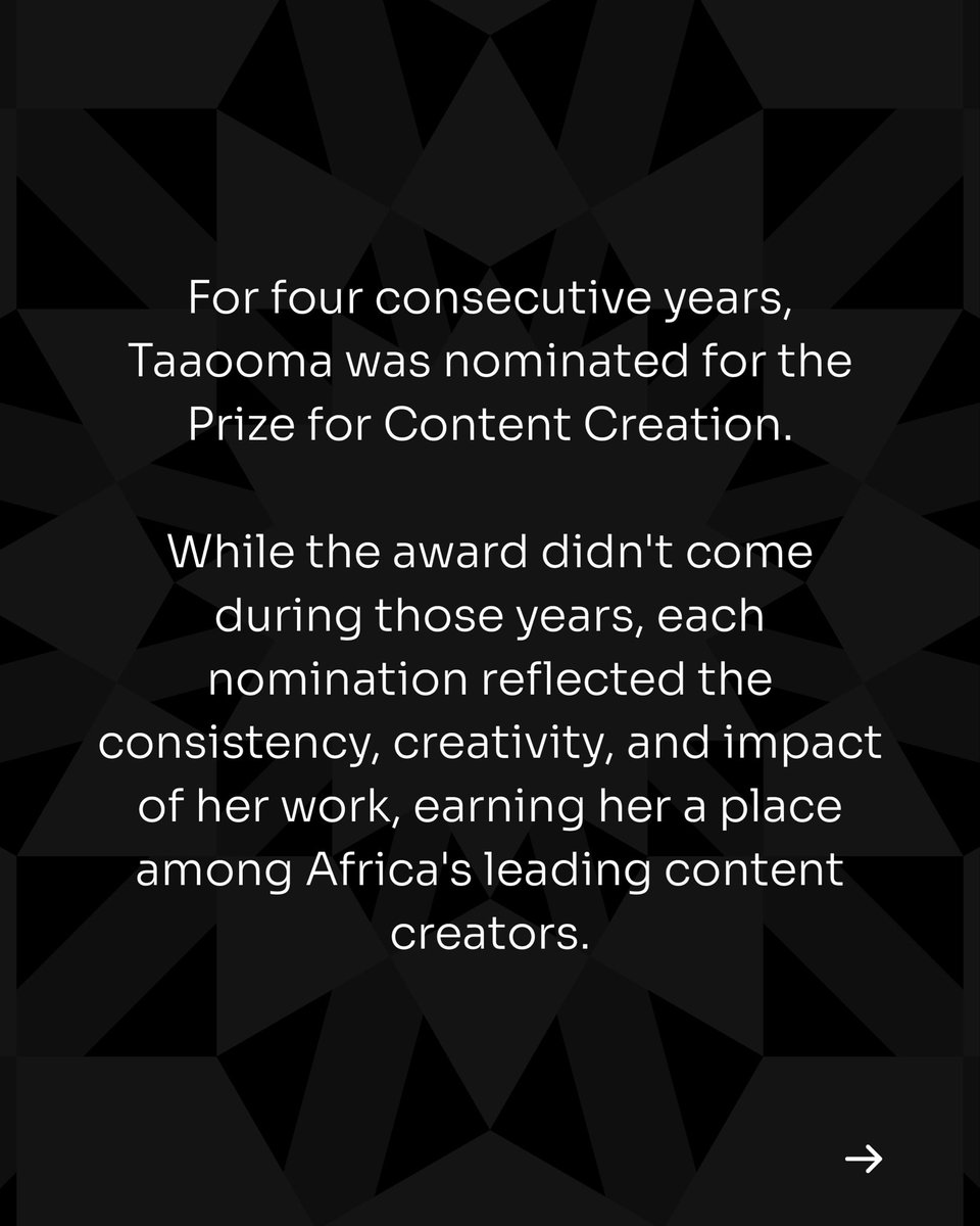 TFAAfrica's tweet photo. Every nomination is proof that someone sees your impact. @_Taaooma journey started with one step. The next story could be yours. TFAA20 nominations are now open. Nominate a deserving young African changemaker today. #TFAA20 #TheFutureAwardsAfrica https://t.co/DKPCEWqg8k