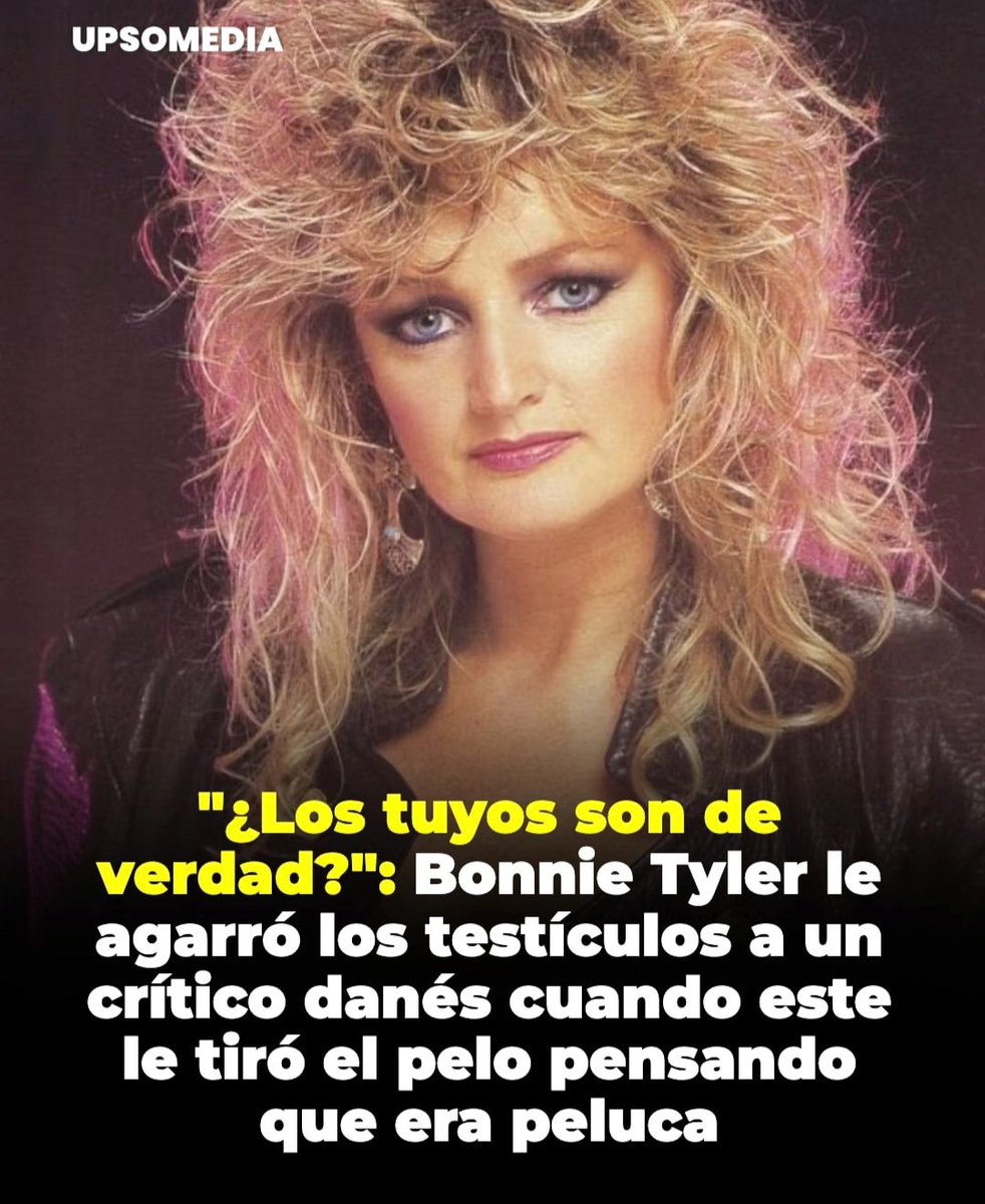 CondesaSoy's tweet photo. Bien por Bonnie Tyler 💪 https://t.co/PmYyrsatEs