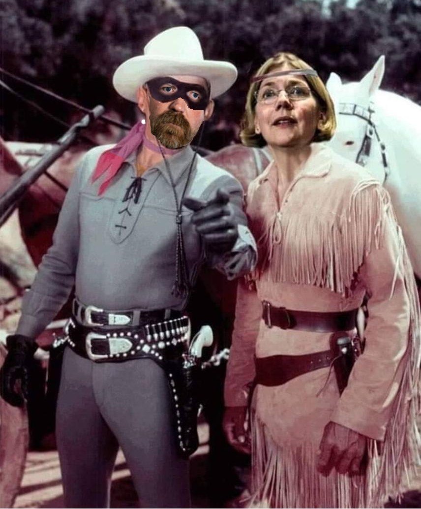 skk8Rguy's tweet photo. @PaulDMauro But, but, he's Fauxcahontas' kind of man! What will @SenWarren do? https://t.co/mhTZrCwWQB