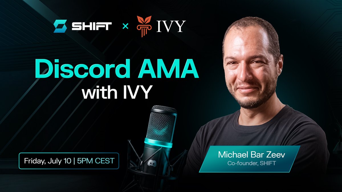 ShiftRWA's tweet photo. A new chapter for on-chain options has begun.

Join @IvyMarkets and the SHIFT team on Discord as we unpack the launch of the world's first Options Vault on SPCX Series and discuss what's coming next.

🗓 Friday, July 10
⏰ 5pm CEST

See you in Discord! 👋 https://t.co/CGeMapaazz