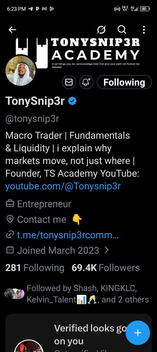GozieArthurBB's tweet photo. @tonysnip3r @ShashtradesGC @fundingpips Done https://t.co/ekwrmx1Nnp