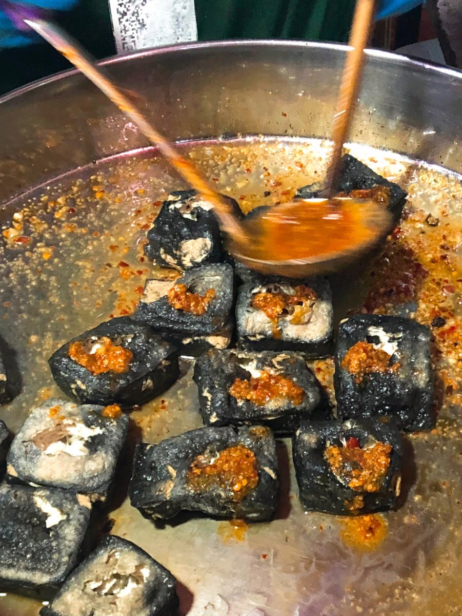ciklita's tweet photo. Craving late-night street vibes Spicy Taiwanese stinky tofu fresh off the grill—crunchy, savory, and packed with that iconic kick! https://t.co/BVcPKwuDmm