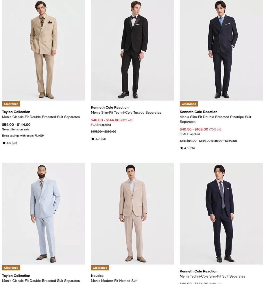 DealsByElden's tweet photo. #macysdeals #macyspartner #ad
UP TO 70% OFF Designer Suits, Shoes & More Via Macy’s
Suits: https://t.co/KkV1RrRBq6
Pants: https://t.co/3sNolKcd6G
Shoes: https://t.co/rkUCOYpsCY
Blazers: https://t.co/5d6uCh6u8P
ALL: https://t.co/7HR9kW197c https://t.co/GaUSBQQHX1