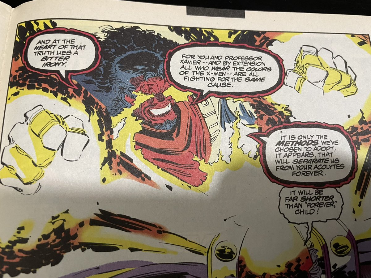 matthew_ma7717's tweet photo. A certain tourist: “X-Men ‘97 twisted Fatal Attractions to make Magneto sympathetic!”

Meanwhile here’s how the actual Fatal Attractions storyline described and treated him (taken from my own copies of the issues for authenticity)

You can tell these cunts just use Wikipedia. https://t.co/BrFttiffNk