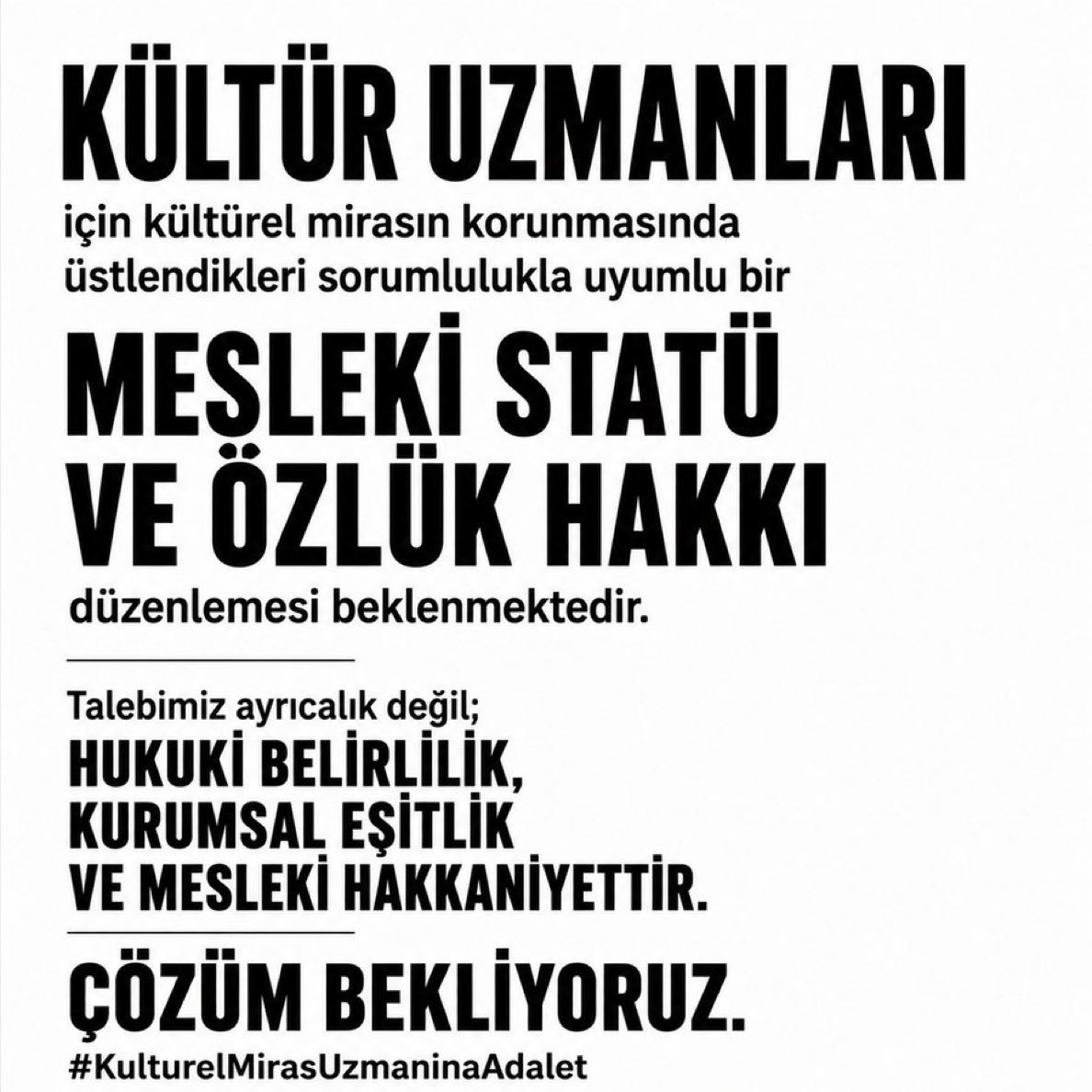 cetinozgen_'s tweet photo. Milletvekillerimize çağrımızdır:
3 Temmuz 2026 tarihli 2/3764 Esas Sayılı Kanun Teklifinin komisyon görüşmelerinde verilecek ek önergeyle;
📌 Ek gösterge
📌 Ek ödeme
📌 Özel hizmet tazminatı
alanlarındaki mağduriyetimizin giderilmesine destek olun.
Yaklaşık 1.500 kamu çalışanının yıllardır bekleyen meselesi artık çözülsün.
#KulturelMirasUzmaninaAdalet
#TorbaKanundaBizDeOlmaliyiz
@cevdetakaychp @bakiersoymhp @NecmettinErkan_ @MKalayci42