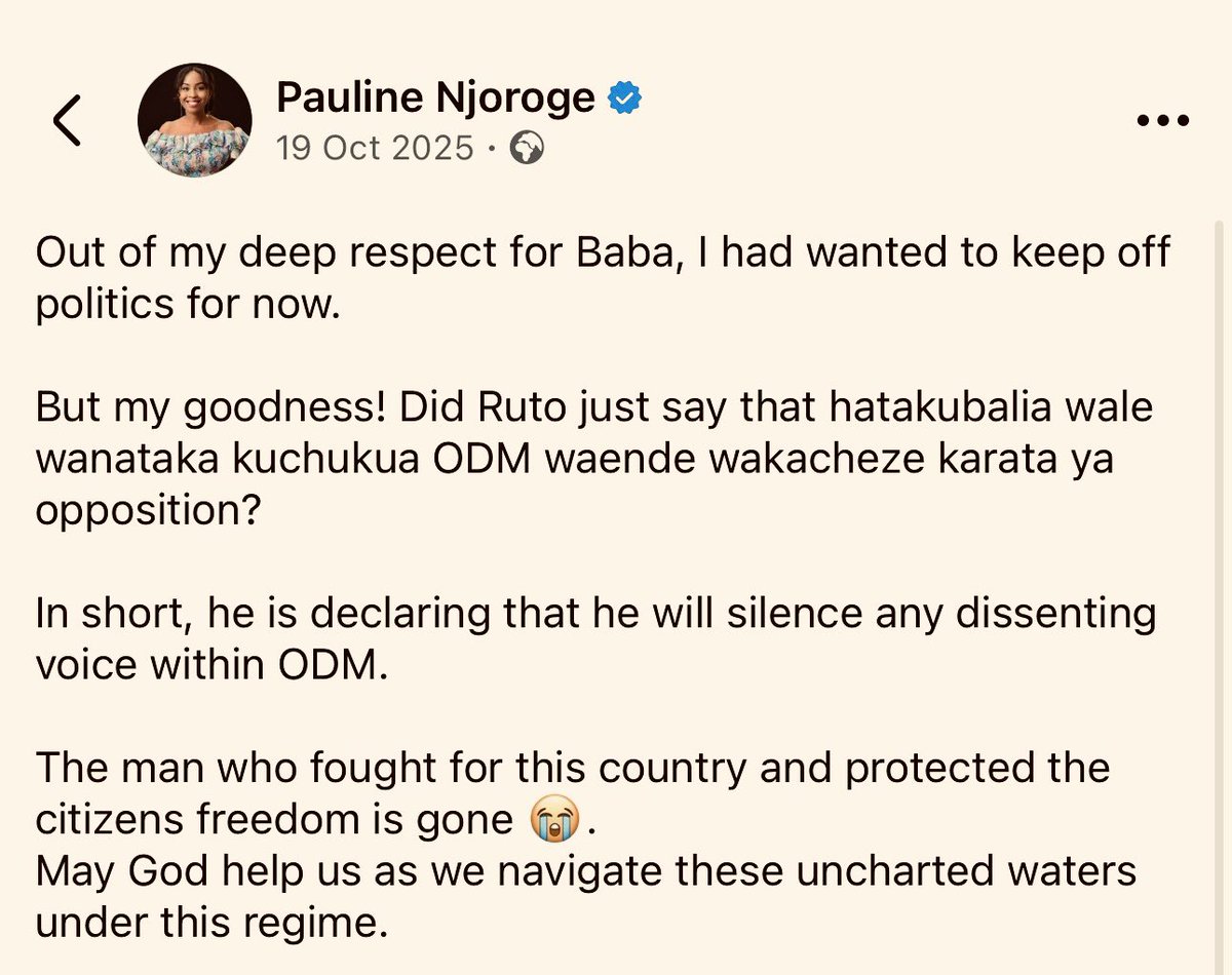paulinenjoroge's tweet photo. On the day Baba was buried, I wrote the post below…

It is well @edwinsifuna. Soldier on! The reward set before you is far greater than the affliction you have endured. https://t.co/uj3S0DvPU6