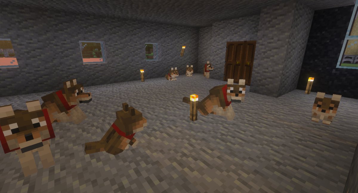 sameusagi_sub's tweet photo. 本日のマイクラ！🐸👹🦊
初ネザー見に行ったり鶏増やしたり犬のお家作ったり🏡 https://t.co/saqKUl0viR