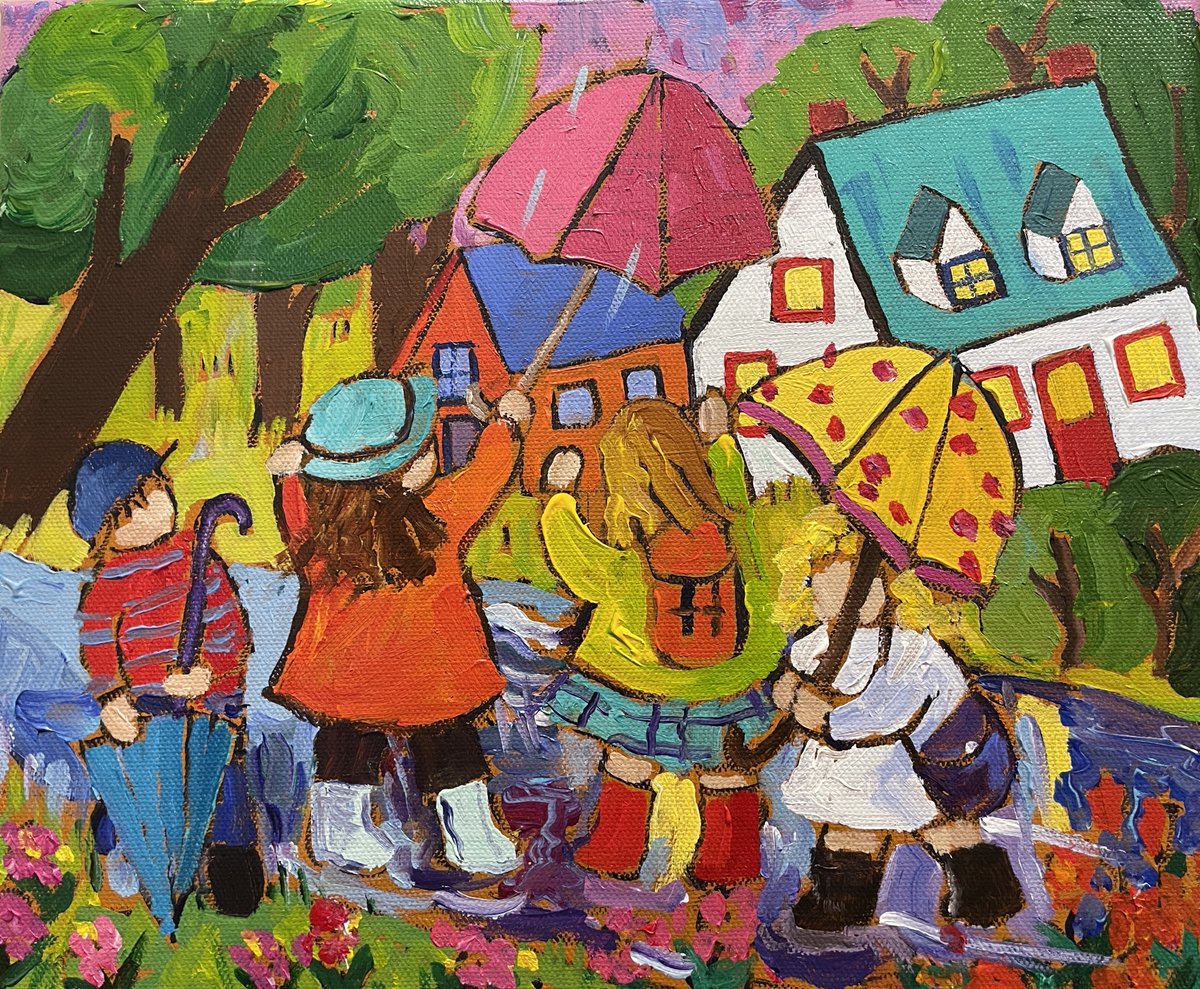 AnannyArtShow's tweet photo. Spring Rain and other acrylic works by Canadian artist Terry Ananny https://t.co/4Ww4n1xY84 #Ottawa #Canadianart #art #original https://t.co/p7ezKZXqd7