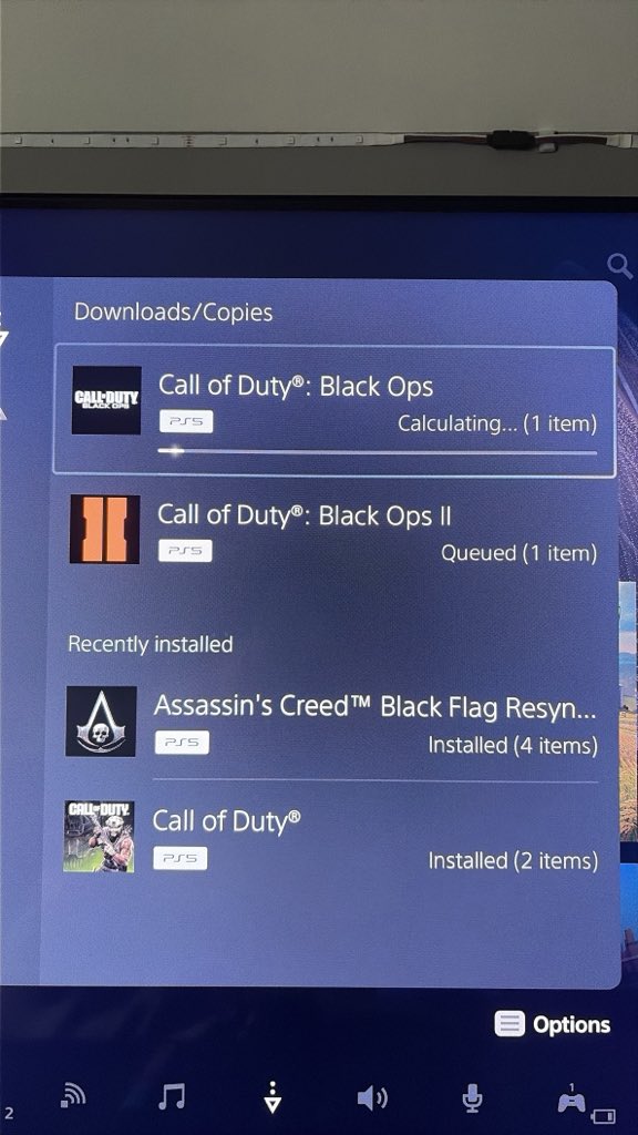 BoogieMax13's tweet photo. I never thought I would see black ops 1 and 2 on my ps5… HOLY SHIT DREAMS DO COME TRUE https://t.co/hj2BK0mPed