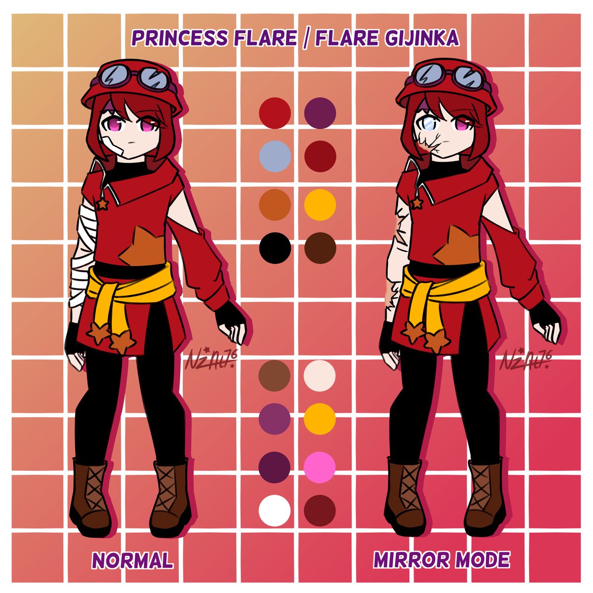 Nz_At76's tweet photo. FLARE!!! The NEW addition to the team!

In Puffball AU: Flare is Bluefire’s mirror counterpart
In Human AU: Flare is Bluefire’s younger TWIN. She didn’t born with mirror power rather got it after an incident #カービィ #星のカービィ#kirby #kirbyfc

A/N (more like a warning) below https://t.co/33M28JhXHa