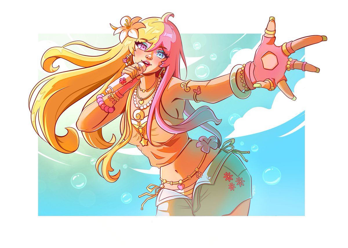 muffy_uu's tweet photo. Luna Snow cosplaying Zara Larsson 🐬🌺☀️
my entry for the Marvel Rivals summer fest by @neo_jpeg ! #MarvelRivals #RivalsCreate #RivalsSummer https://t.co/aGsITG2vgX