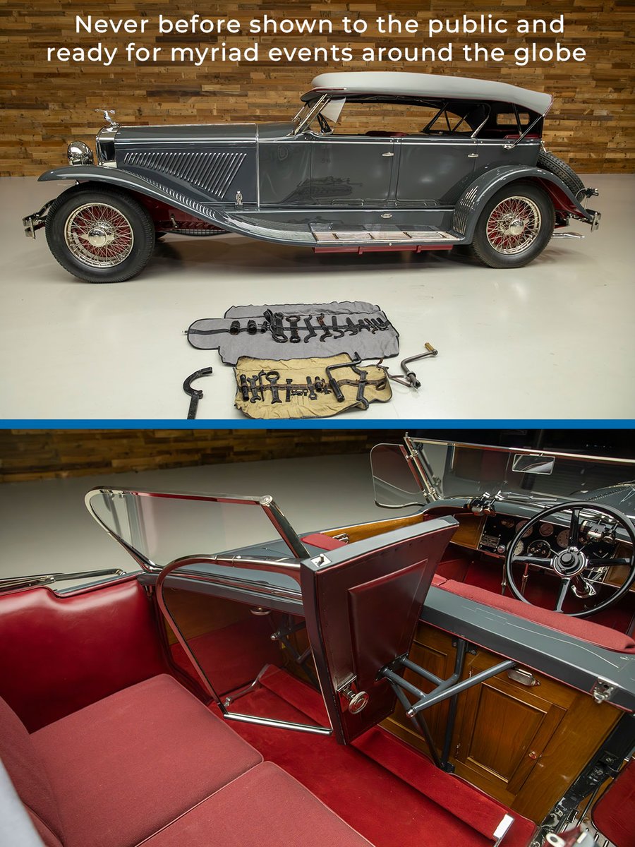 KruseAuctions's tweet photo. Custom American coachwork meets historic Italian racing pedigree. This 1928 Isotta Fraschini 8A SS Dual Cowl Phaeton is 1 of just 950 ever built. https://t.co/zKBZM7CvKl