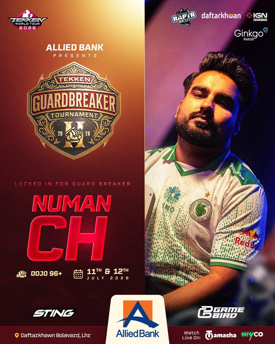 IGNPakistan's tweet photo. Some more big names have joined the fray!
Register now to join the action.
Link: https://t.co/XNMuoJSk7q
#TWT #Tekken8 #tournaments #RaptrWallet #IGNPakistan https://t.co/Dn4QdpzEyQ