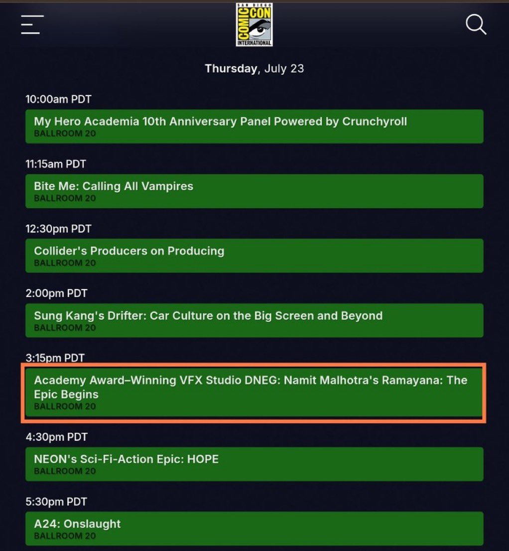 kunalreviewer's tweet photo. 🚨Breaking :- #Ramayana officially attending the San Diego #ComicCon on 23th July💥💥💥💥
Yash,Namit,Ranbir,Sai Pallavi will present at Comic Con🤯🔥🔥
#Yash #Ranbir #SaiPallavi #YashBOSS #RanbirKapoor https://t.co/wAA2d2jkXG