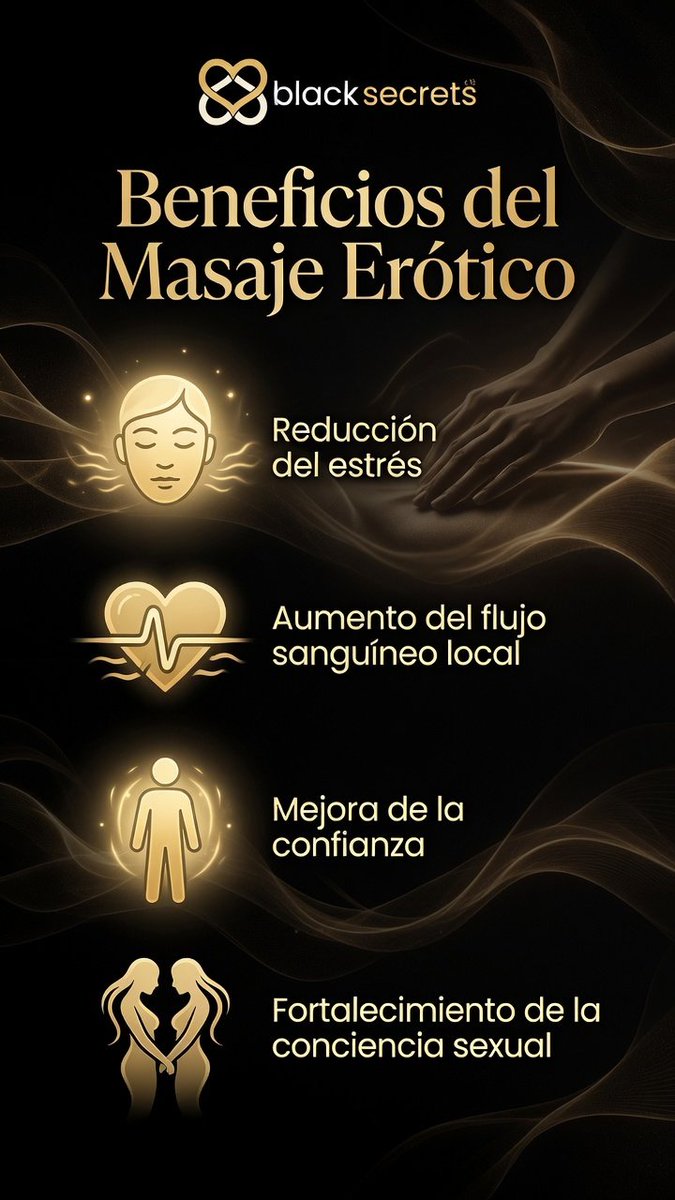 BlackSecretsmx's tweet photo. Beneficios del masaje erótico ❤️ https://t.co/NmQc3Wmp76