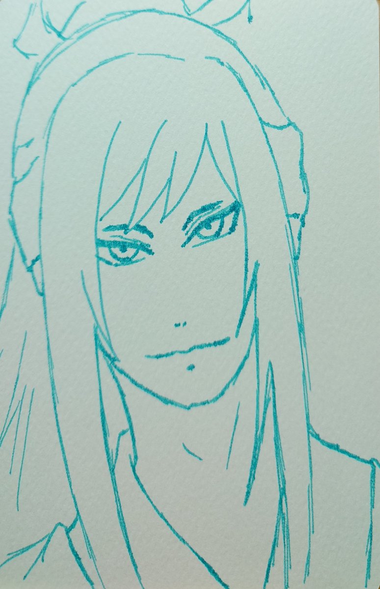 _kinua_'s tweet photo. #本日の一日一太郎太刀
一発描きたろ
後頭部のバランス難しい https://t.co/wIT1ttKJHU