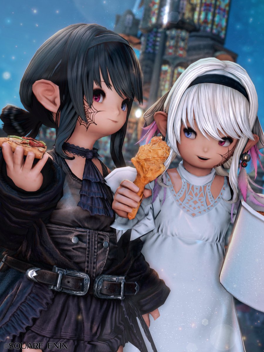 FFMicolXIV's tweet photo. ほら、おねーちゃんのぶんもいっぱいたべなさい

#おはララ #みこるのついんず https://t.co/UNL6R6hdID