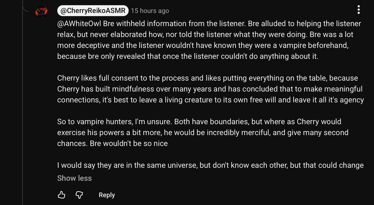 Cosy_Corner30's tweet photo. Umbreon sees the listener as a pet perhaps? It would explain why he uses addiction to get his victims to follow him. https://t.co/giIy2zzF5e