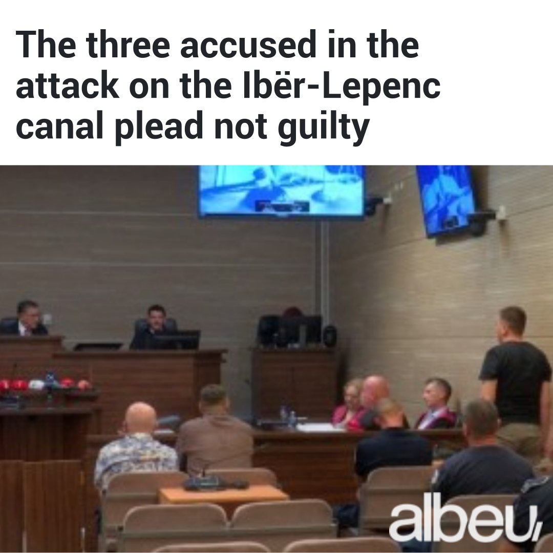 albeucom's tweet photo. Jovan Viqentijeviq, Dragisha Viqentijeviq and Igor Dimoviq, arrested in connection with the attack on the Ibër-Lepenc canal in Varagë, Zubin Potok, on November 29, 2024, have declared that they are not guilty of the criminal offenses they are charged wit… https://t.co/hwmqyydmOa