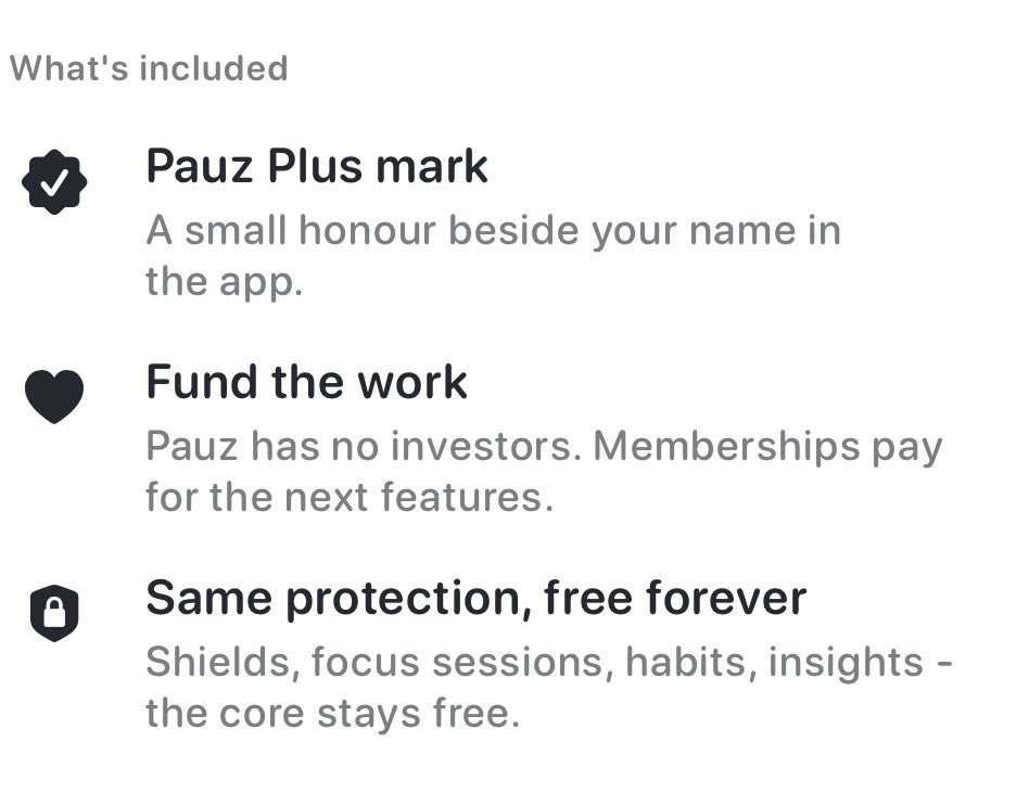 deondotjs's tweet photo. @jacobrodri_ Lol I built one, made it free with an optional subscription that just gives you a star next to your name and a thank you. Currently have 60 active users and 1 of them is a paid user 😂

@pauzedapp https://t.co/L73fo00NNT