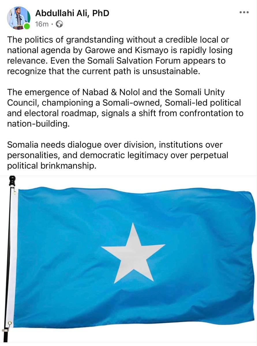 abdirg47's tweet photo. A well reasoned Somali professional… the roadmap! https://t.co/9y0okRmLc4