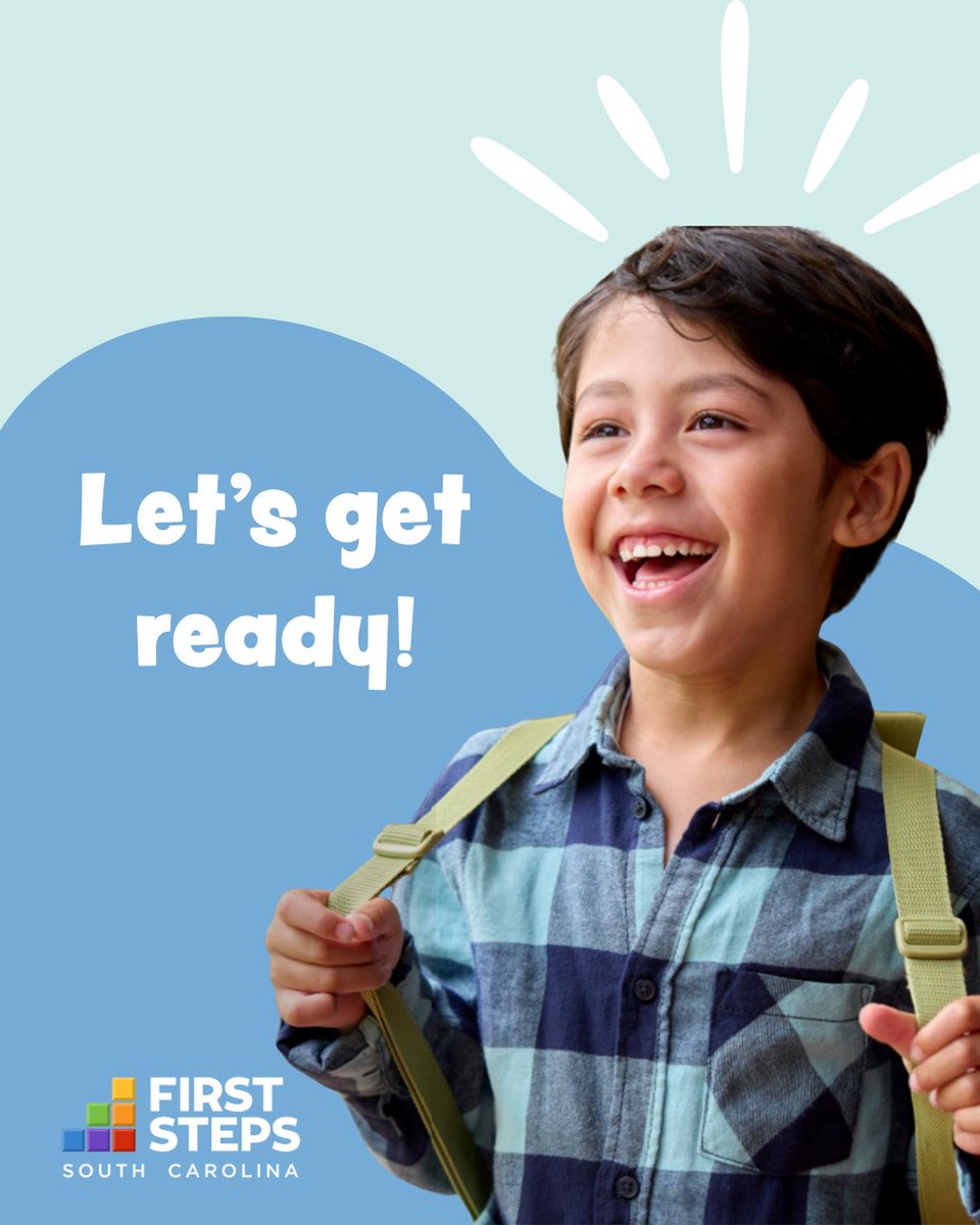 SCFirstSteps's tweet photo. Getting ready for kindergarten isn't just about ABCs and 123s. It's about building confidence, curiosity, and a love of learning. https://t.co/PLH8LyBe5r helps South Carolina's children get ready for school. Learn more: https://t.co/ktFWXz7NLI https://t.co/l7rvKjWUsj
