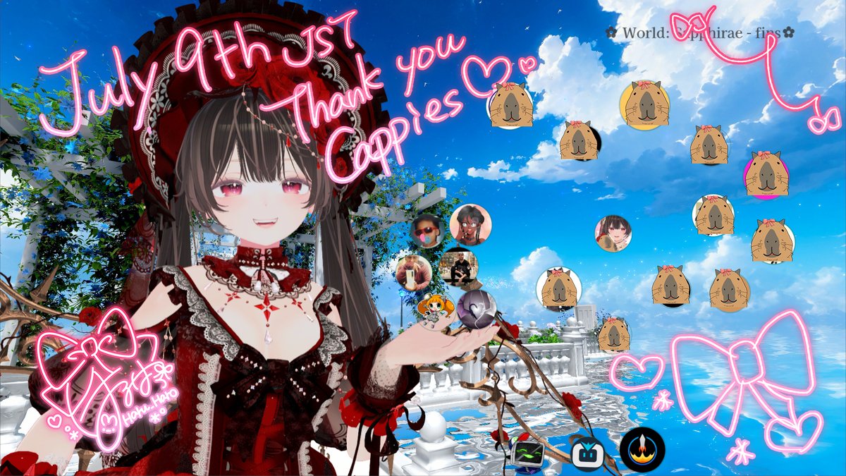 Haru_Haro_JP's tweet photo. Thank you for joining OP Photo Time✨
I’m really happy that I can take photos with everyone in my favorite VRChat world!
The next Photo Time will probably be the meetup event or Mon.10amJST/Sun.nightUS stream!
Thank you for the raid💕
@ReiReiVT Helldivers2
@Lemon_773vt Eternal Darkness & she will join MeetUp event!
@NatsuNami Art & Amazing singer
@Pakichi17th Kojipro owner VRChat
@kana9on Kojipro member FFXIV
Thank you for your support!!!!!

VRChat world: Sapphirae - Fins