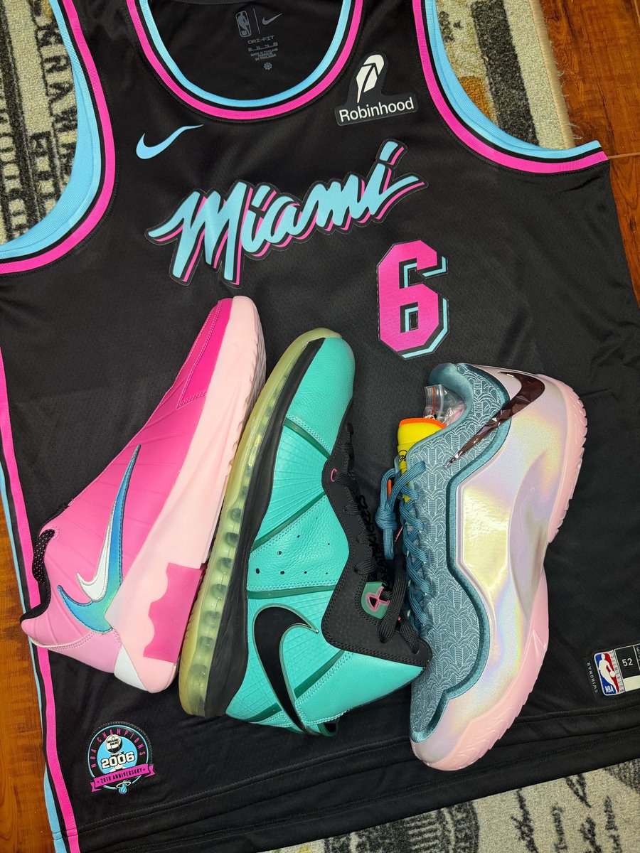 KarateKickz23's tweet photo. Time to pull the Heat Bron jerseys outta storage?!?!? 👀🔥 https://t.co/EgVdBKlwkJ