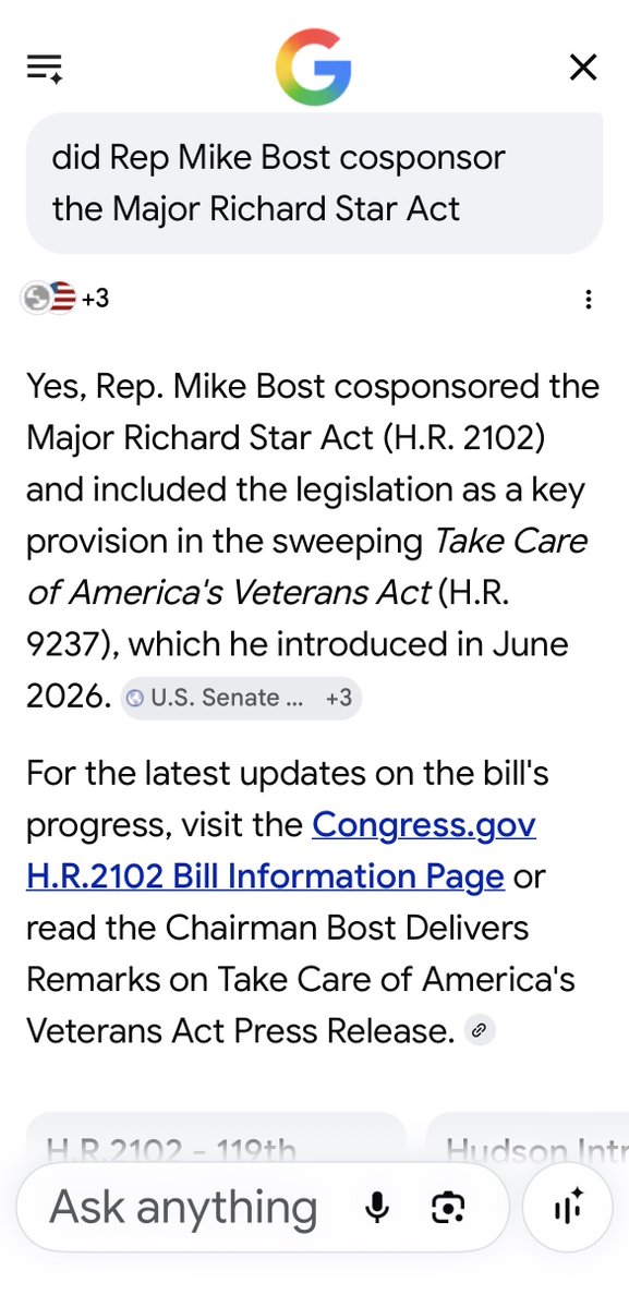 TwoPuttTommy's tweet photo. @commondefense @RepBost It is important to remember: there are 337 cosponsors of #MajorRichardStarAct - including @RepBost, #IL12.
What has Rep Bost *not* done? Sign the Discharge Petition for a vote.
There is nothing more #BlueFalcon than *saying* you support a bill then *not* helping it pass. https://t.co/vlfrkwsiWW