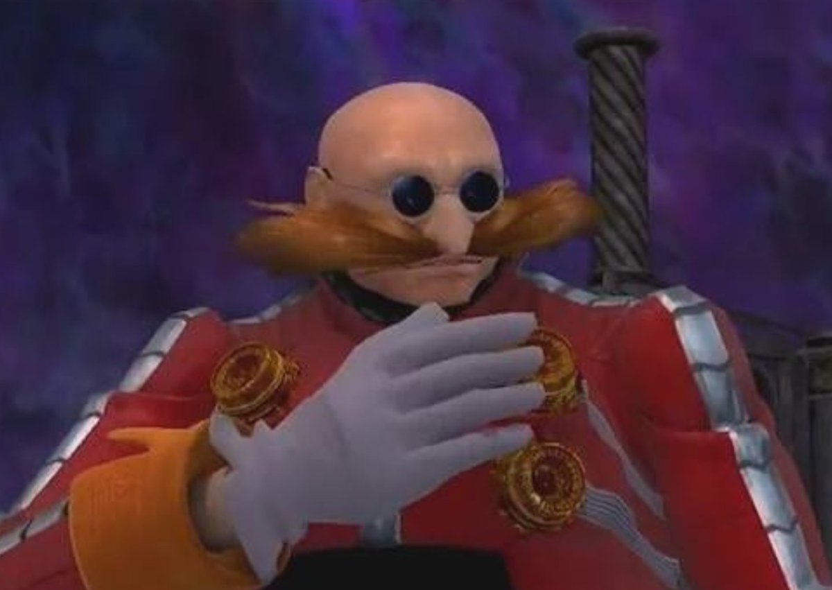 Pedestrian21's tweet photo. @Tungsten__Cube @boketezizou These glasses make me think of the Sonic 06 version specifically. https://t.co/qL7GF9tHOy