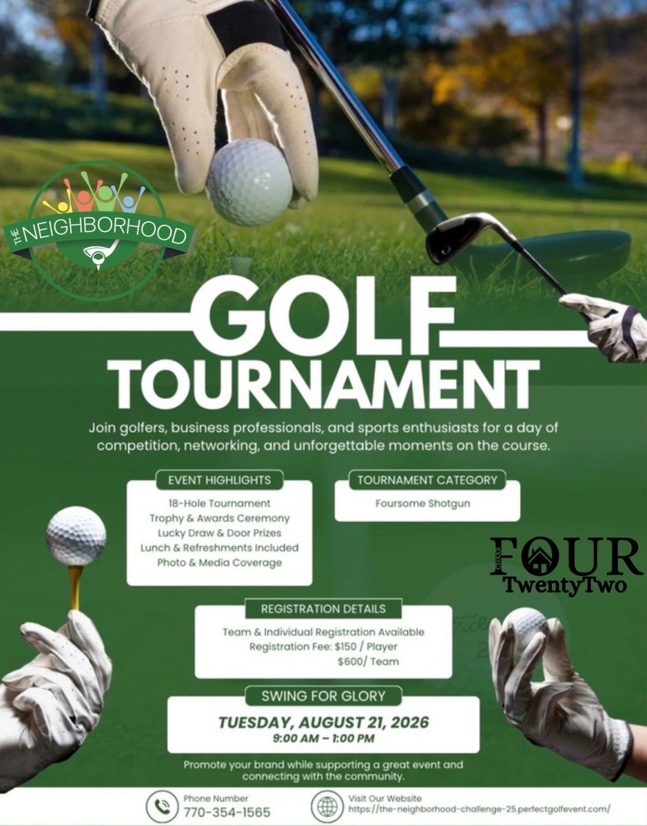 TNCAtlanta's tweet photo. ATL, who’s really built for this? The Neighborhood Challenge drops August 21 — 18 intense holes, elite competition, and straight neighborhood pride on the line. 

BRING YOUR SQUAD, LOCK IN, AND SHOW THE CITY WHO OWNS THE FAIRWAY. 

#golf #ATL #TheNeighborhoodChallenge https://t.co/HdL7Inct4F