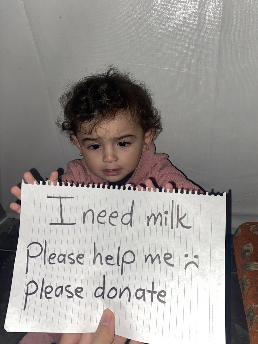 atallah_esraa's tweet photo. 🚨🚨My daughter , Sara needs milk and diapers. Sara is crying from hunger.😭🍼
Please help us 💔💔

https://t.co/JdeeJVtScL https://t.co/60hkcD9CtZ
