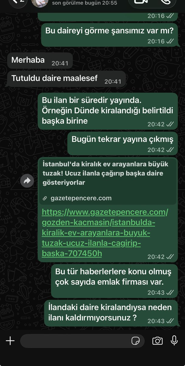 simsekresmi's tweet photo. @bekir_kaplan Değerli Bekir bey şikayetlere hızlı dönüş yapıyorsunuz. Bu tür sahte emlak ilanlarına bir çözümünüz var mı? İlgili url’deki daire kiralanmış ama sürekli ilana çıkarılıyor. Benzer çok sayıda firma var. https://t.co/gHH3ngI7AU https://t.co/Z1v5r6fa11