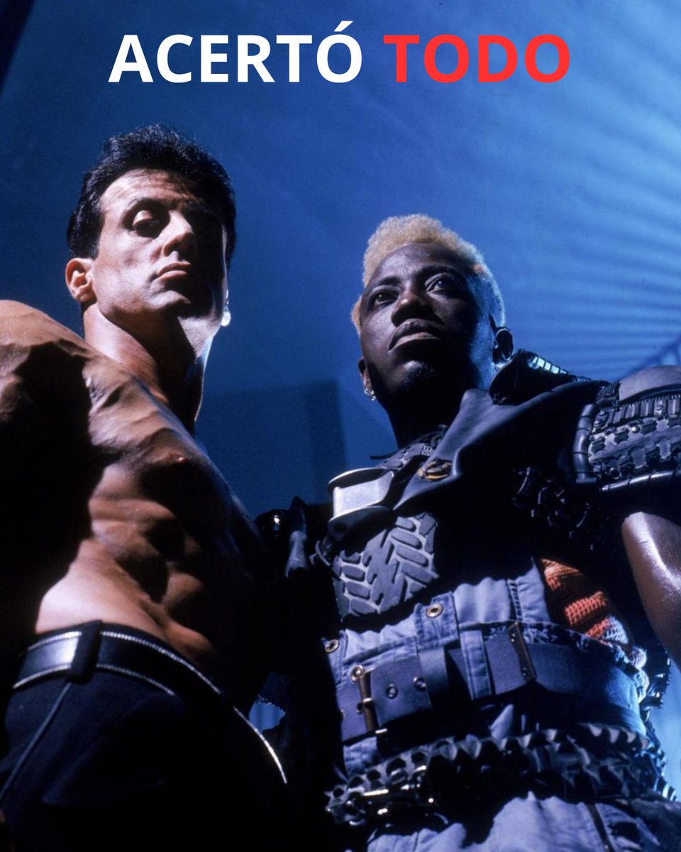 enbocacinefago's tweet photo. "Demolition Man" (1993) es una de las distopías más proféticas del cine. Lo que en los 90 parecía una parodia exagerada de la corrección política y la tecnología futurista, hoy parece un documental.

Vamos a repasar unas cuantas cosas que ACERTÓ. Sigue el HILO ⬇️ https://t.co/TqbvgxGGPH