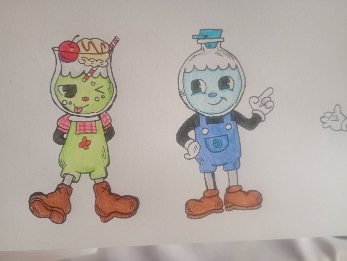 kihotheapple's tweet photo. Ta podendo desenho de oc de cuphead???

Meu oc de 2018 &amp; eu e meu irmãozinho
#cupheadfanart #oc #cuphead https://t.co/4qUigKyCbb