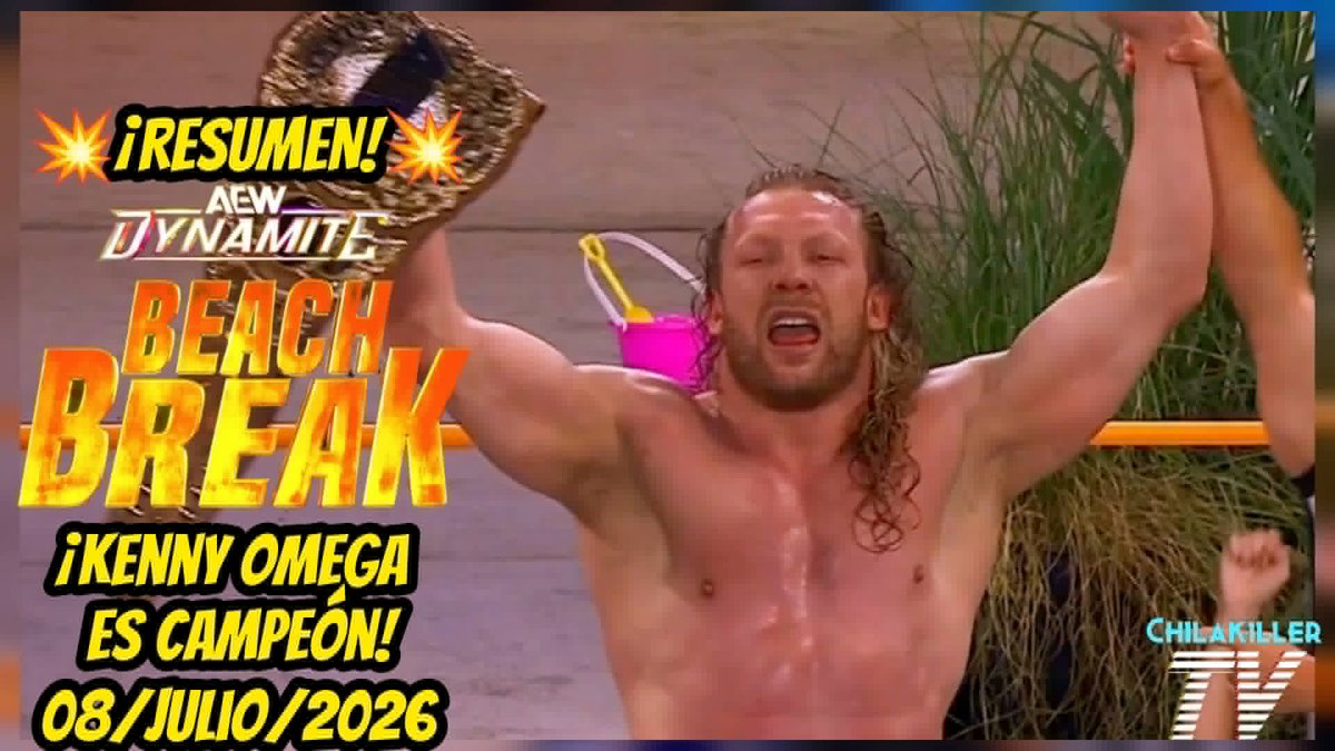 Chiilakilller's tweet photo. 🏃♀️¡CORRELE BRUV!🏃
🚨🔥¡NUEVO VÍDEO!🚨🔥
RESUMEN COMPLETO DE #AEWDynamite Beach Break
¡KENNY OMEGA ES CAMPEON!
Vean el video y dejen su like❤
Link: https://t.co/ODZNVbZUKX
#AEW #KennyOmega #WillOspreay #MJF #WillowNightingale #TommasoCiampa #ChrisJericho #KyleFletcher #Andrade https://t.co/V2N8U3hAiw