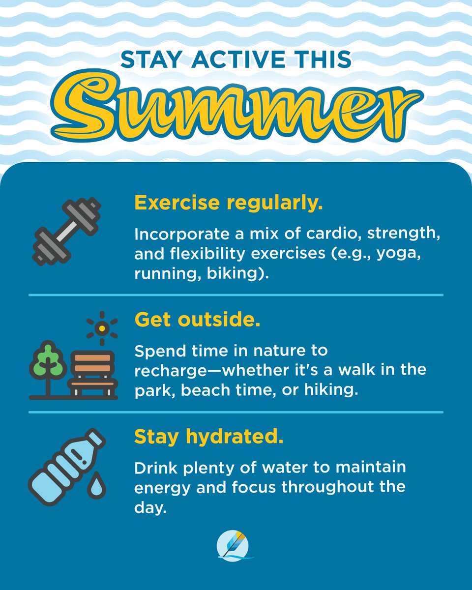 HomeworkHelpInc's tweet photo. Summer is in full swing, and there’s no better time to refresh your daily routine! Keeping your energy up and feeling your best comes down to three simple habits.

What’s your absolute favorite way to stay active when the weather warms up? https://t.co/gkVYKkYYky