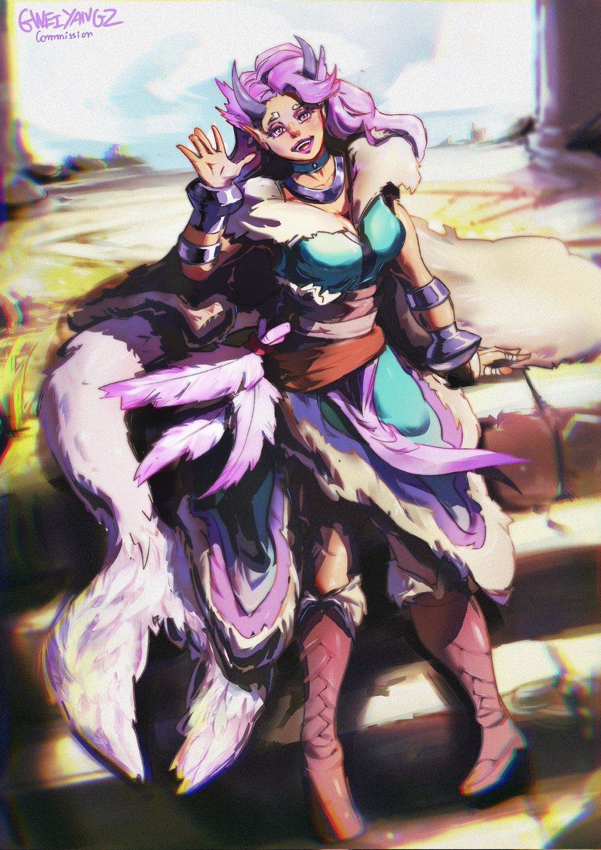 gweiyangz's tweet photo. My best commission work so far, lovely client and character to work with, 
#art #artmoots #vgen #illustration #artcommission https://t.co/7E47zikxLp