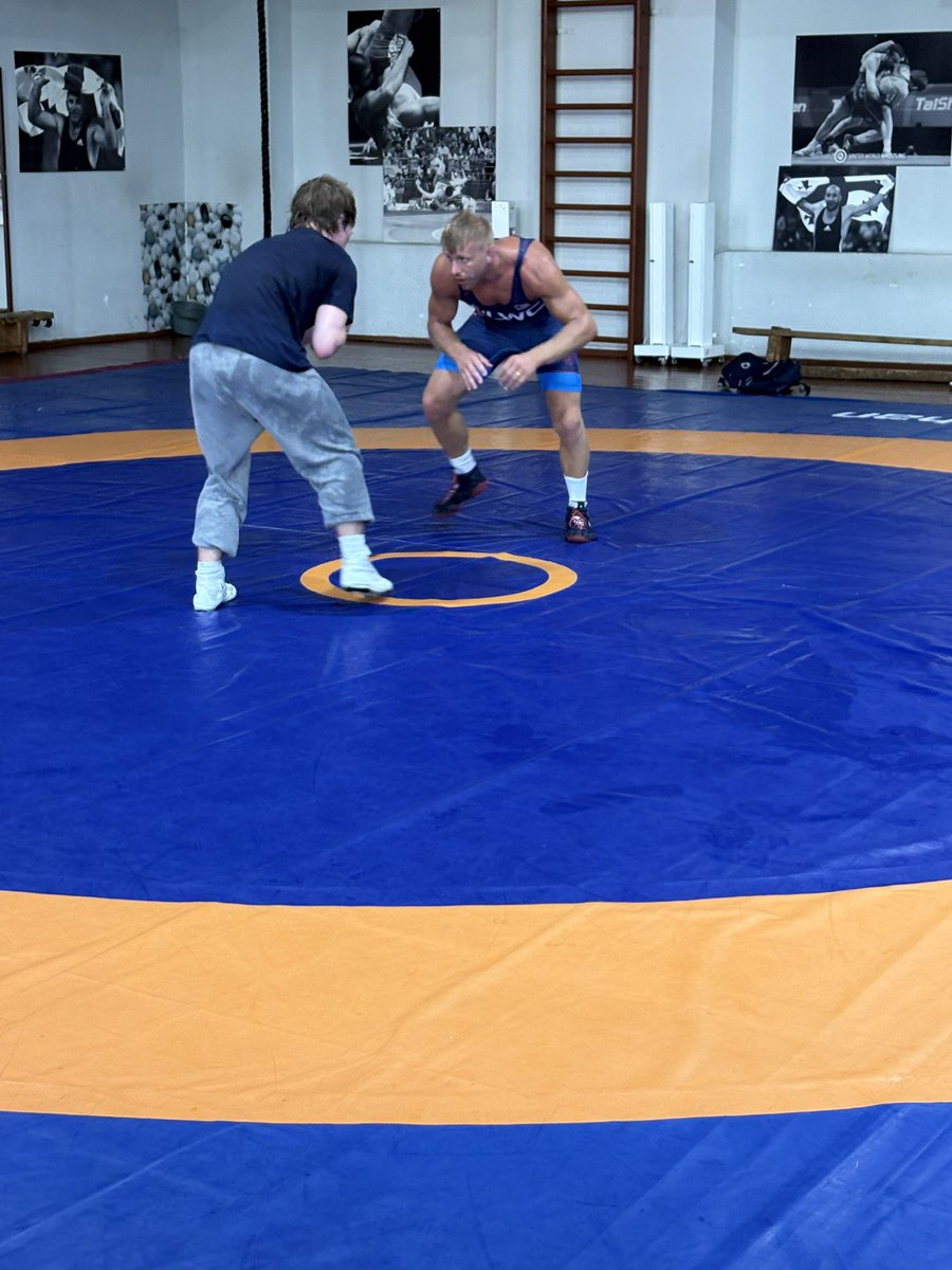cwcunningham1's tweet photo. 2 days out from go time- special shout out to Joe, Josh, and Cole for making the trip to help the guys get ready. #RAFwrestling https://t.co/9Mc4RlKIv5